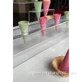 Colorful mini crispy cone